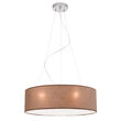 Lustra moderna abajur textil maro 3xE27/40W, Ufo HL 6-1632/3 Braun Orion